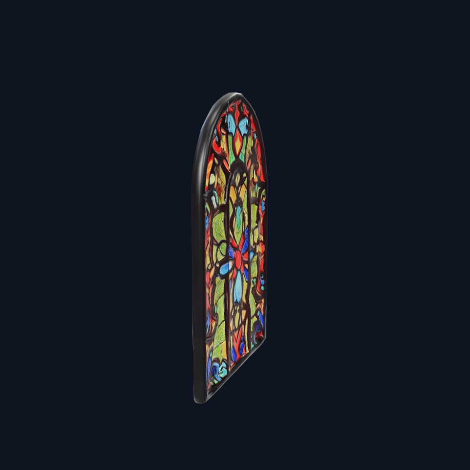 Colorful Stained Glass Window model pack